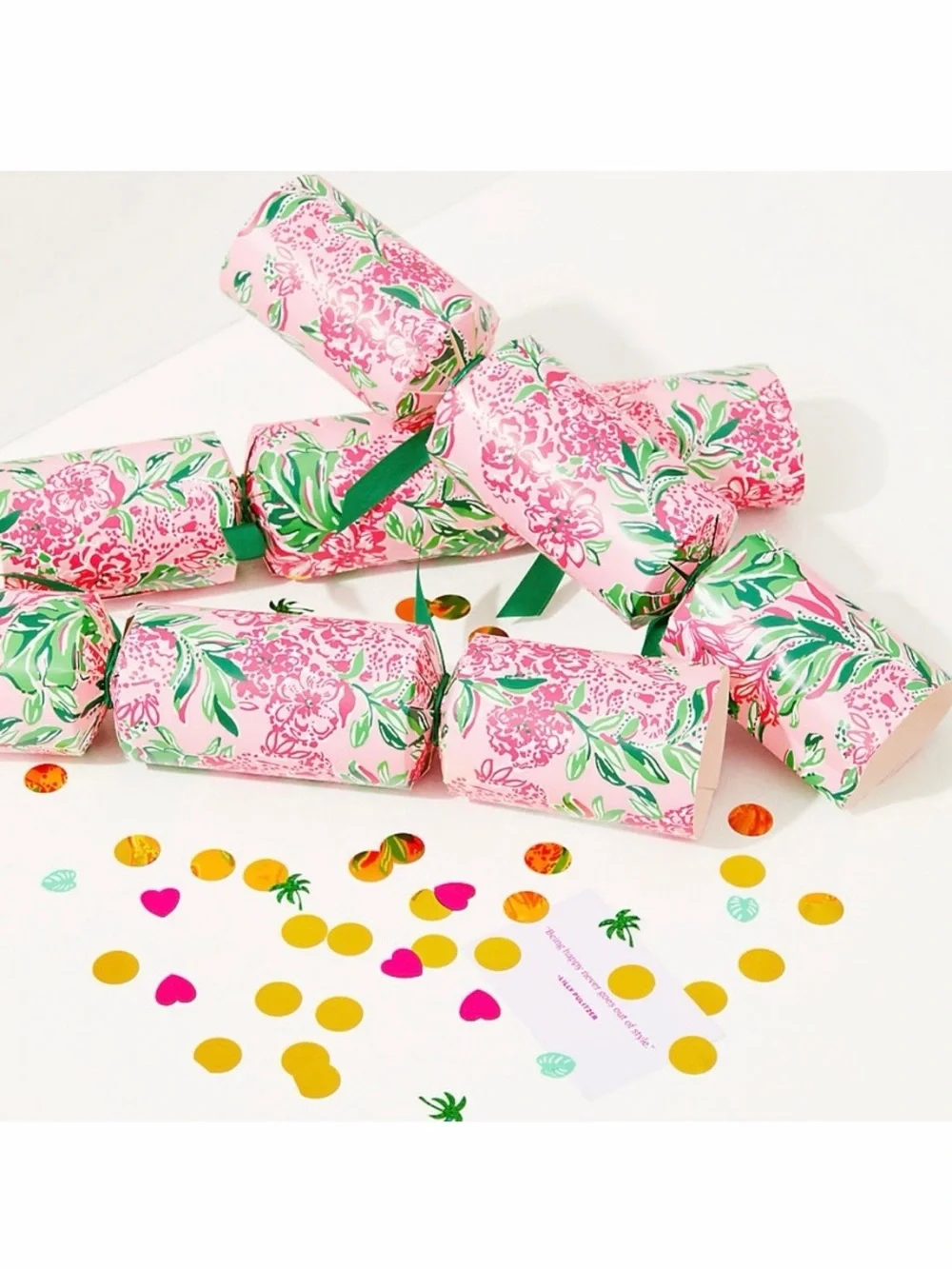 NWT Lilly Pulitzer Party Poppers - Set of 6 Koala La La Conch Shell Pink